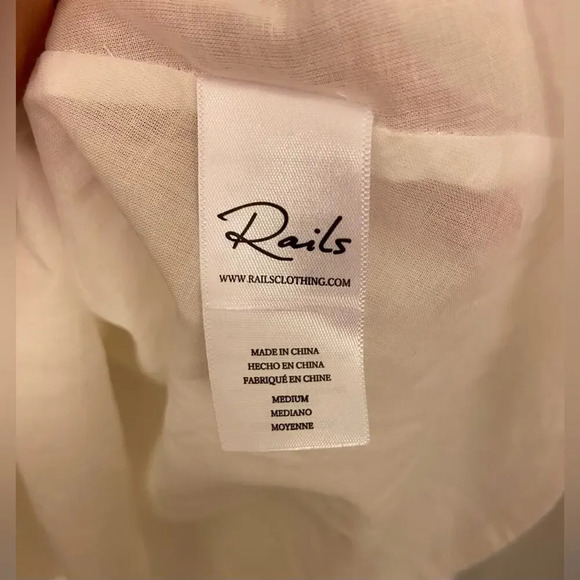 NWT Rails Faren Mini Dress White Size Medium - Picture 7 of 10